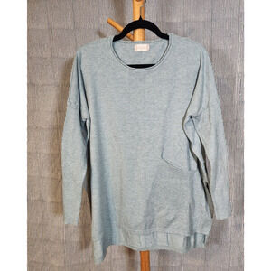 ALTAR’D STATE $72 Small Medium Ice Blue Cozy Comfort‎ Pullover Oversized Sweater